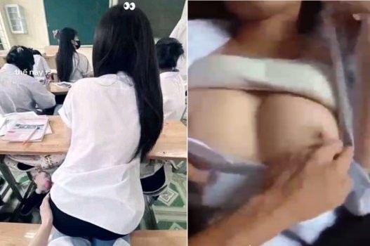 Poster of Sex nữ sinh sang nhà bạn bị dụ dỗ chịch khoái lắm